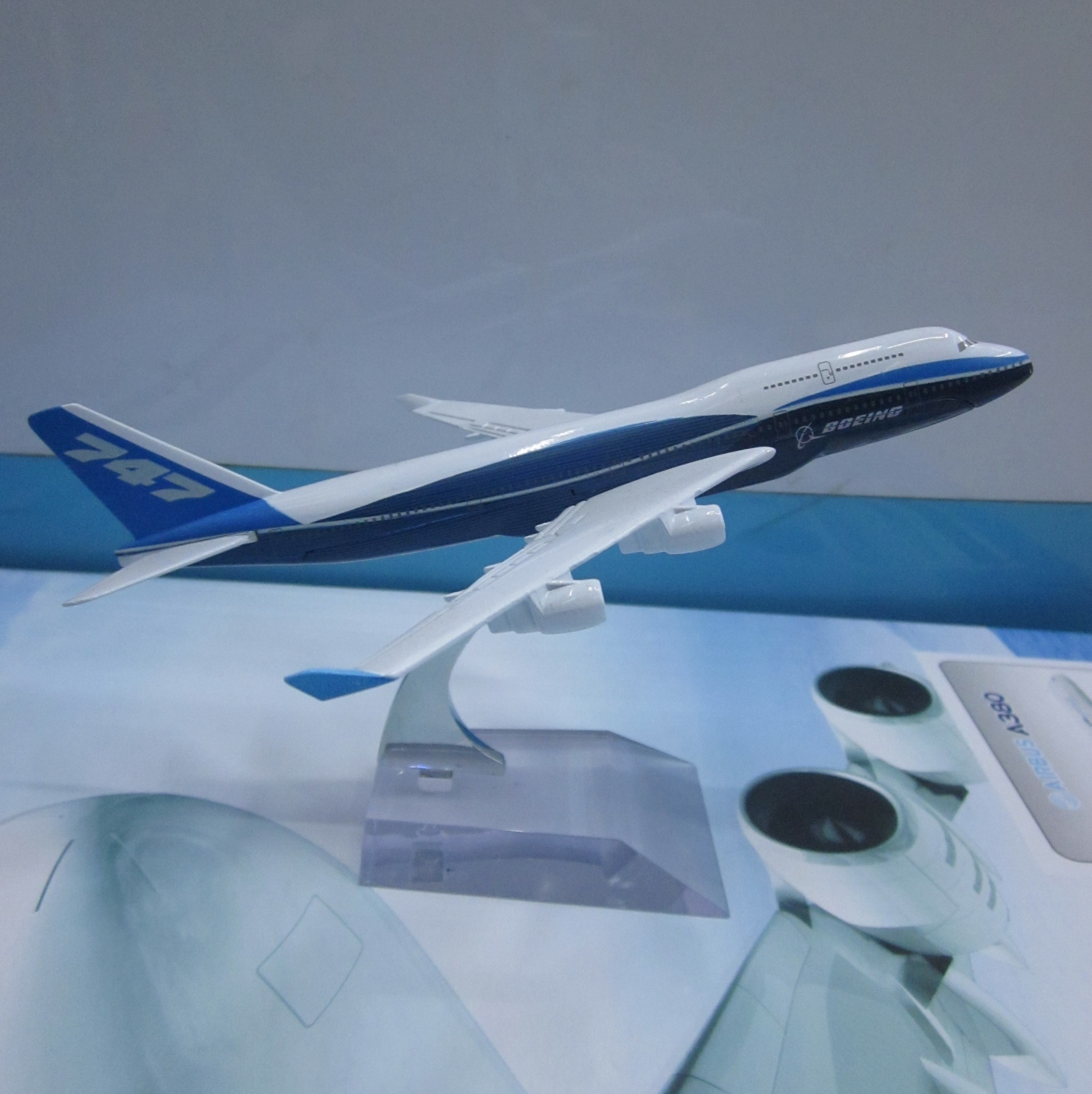 飞机模型B747-400原型机合金飞机模型金属飞机模型详情图3