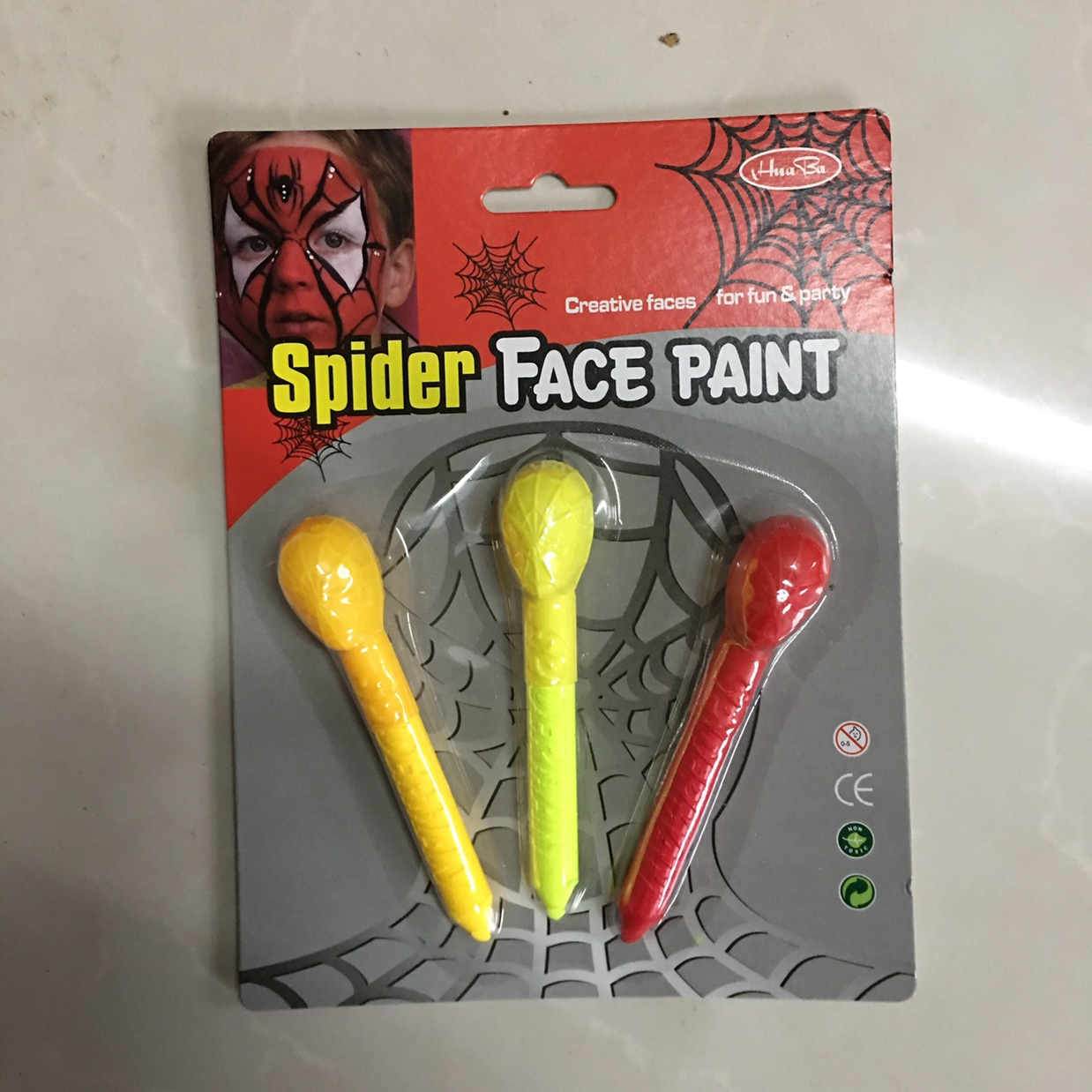 万圣节袜子/情趣用品/圣诞袜/万圣节脸彩/无纺布材质礼袋白底实物图