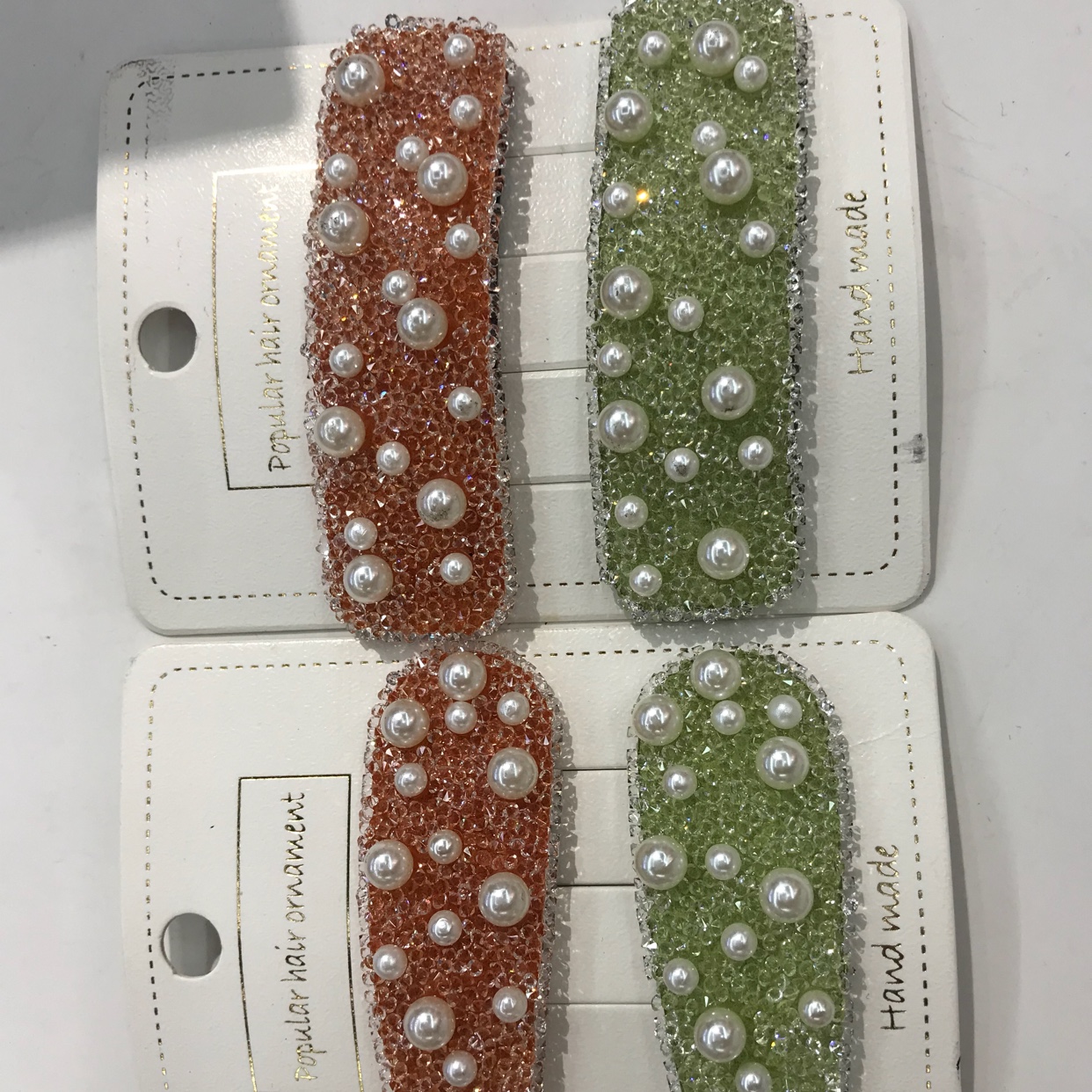 Rice bead pearl clip thumbnail