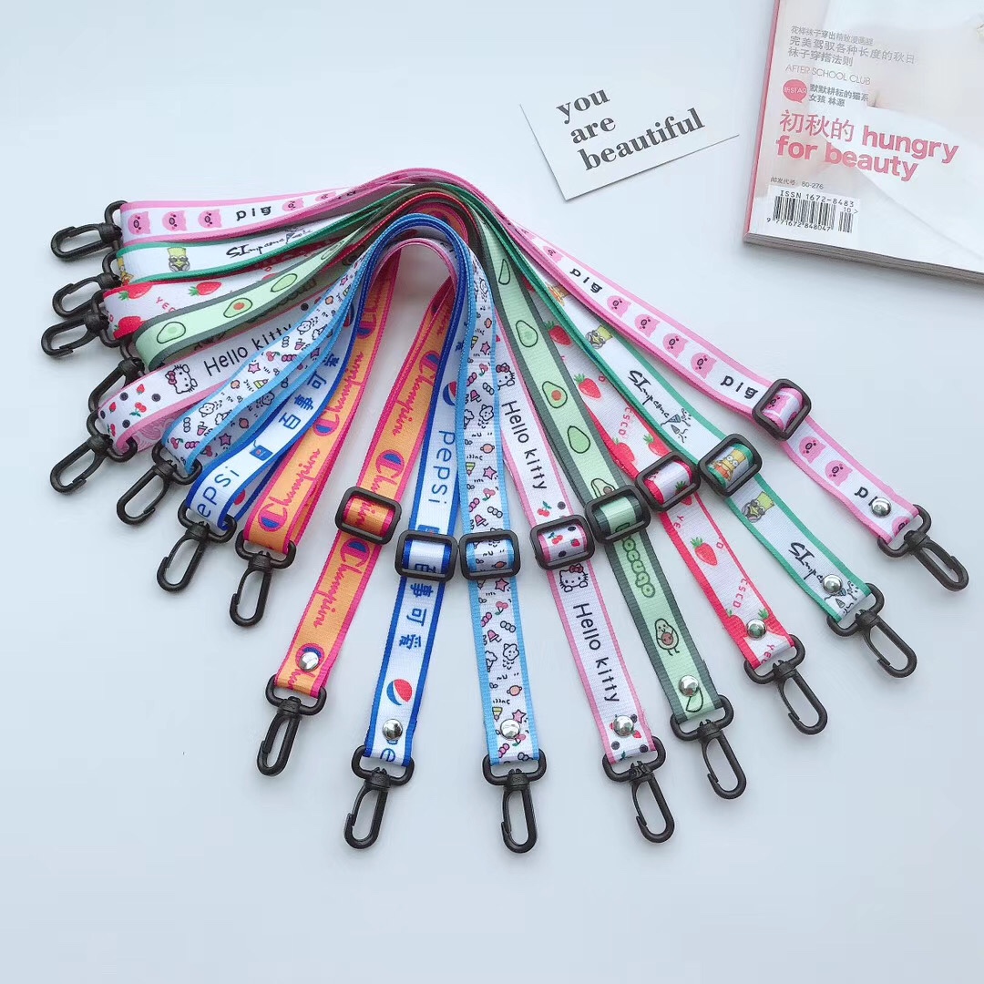 2.0 transferencia de calor cartoon mobile lanyard tarjeta de identificación lanyard caso del teléfono puede ser personalizado con el patrón del cliente undefined