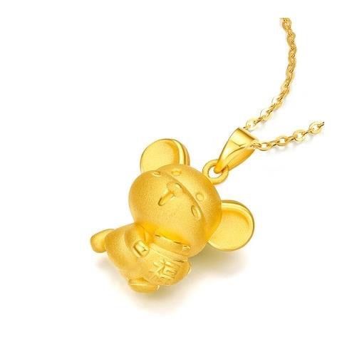 A great gift for the zodiac year - a gold imitation necklace for women, a lucky bag, and a pendant gift for the Year of the Rat Specification image