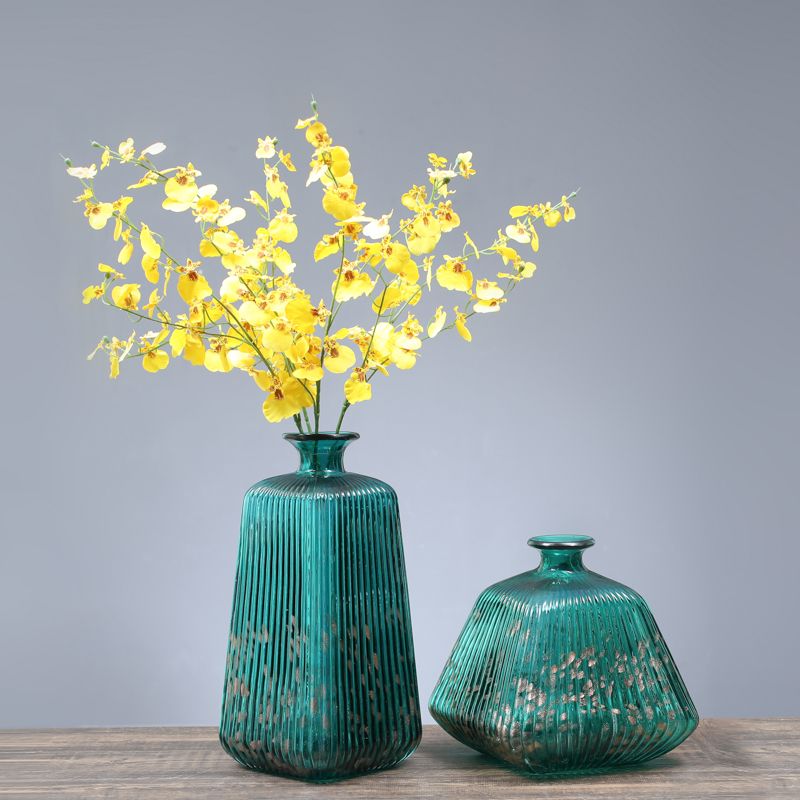 Xu Yang glass vase flower arrangement piece of Nordic type hotel porch table TV cabinet flower arrangement soft home decoration thumbnail