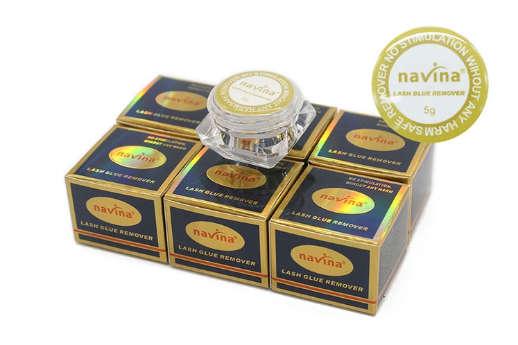 navina雅维雅5克嫁接假睫毛专用卸胶膏芳香5G解胶膏快速卸除假睫毛膏体外贸专供