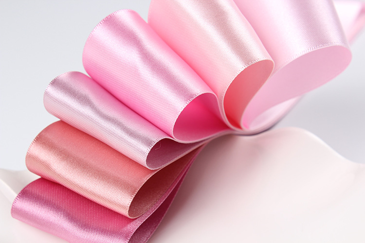 Factory direct sales of 2.5CM Korean single-sided polyester webbing, DIY handmade hair accessories, ribbon bows, satin ribbons, and clothing accessories detail image 5