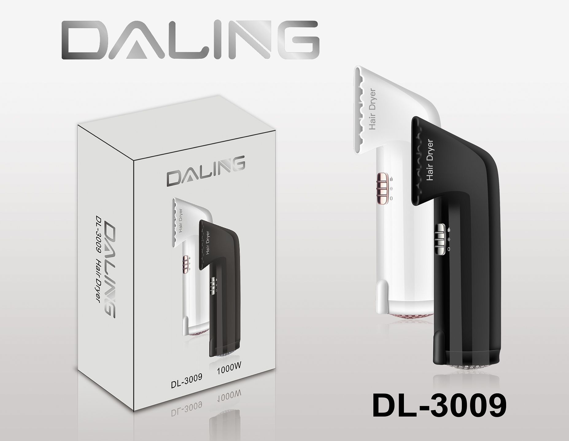 Daring DL-3009 Hair dryer High-power hair dryer household hot and cold air hair dryer wholesale cross-border full figure