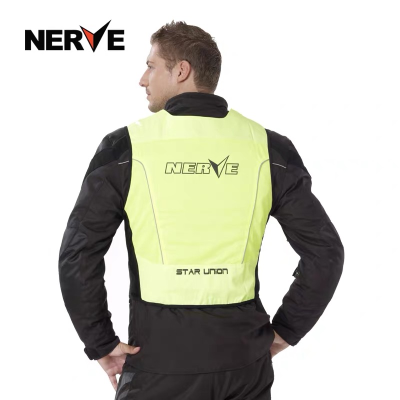 NERVE摩托车衣服骑行服机车赛车马甲反光背心安全骑士装备四季夏详情图4