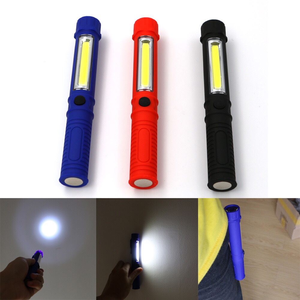 Hot Cob Pen Lamp Battery Working Light Outdoor Waterproof Pen Holder Light Led Flashlight Specification drawing