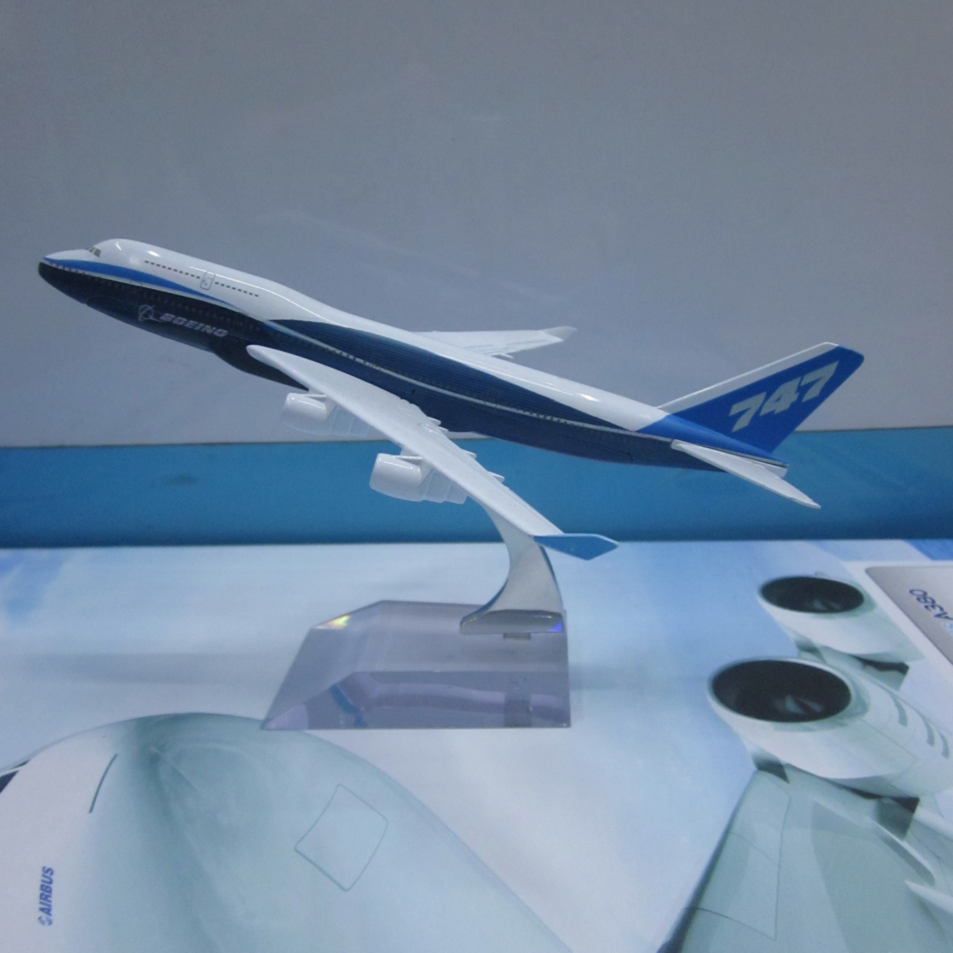 飞机模型B747-400原型机合金飞机模型金属飞机模型详情图1