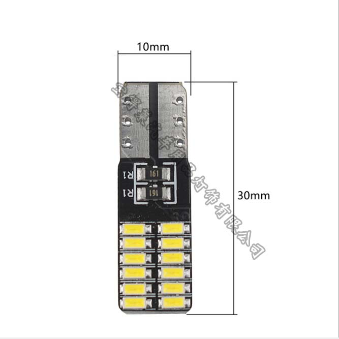 LKT汽车LED示宽灯 T10 3014 24smd牌照灯 阅读灯CANBUS车灯解码灯详情图4