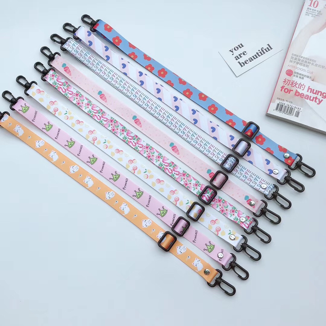 2.0 transferencia de calor cartoon mobile lanyard tarjeta de identificación lanyard caso del teléfono puede ser personalizado con el patrón del cliente Item Picture