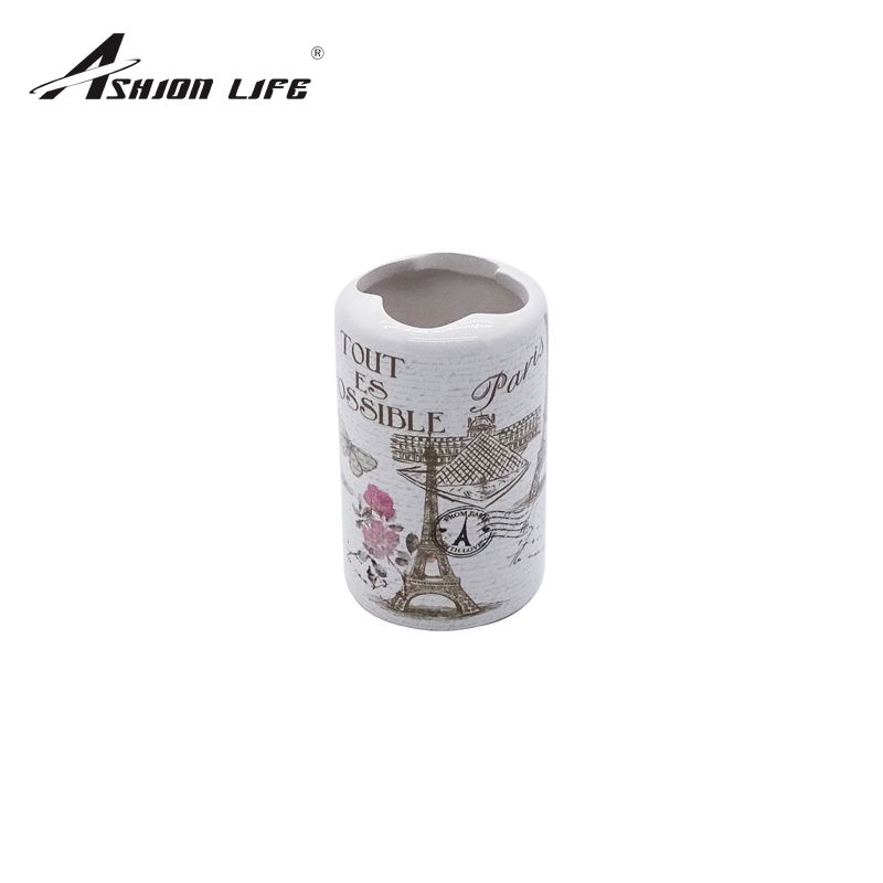 Ceramic Toiletries 4-Piece Bathroom Toiletries Lotion Bottle Mouthwash Cup Toothbrush Holder Soap Box Specification drawing