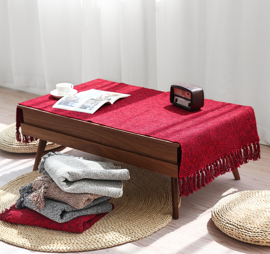 日式棉线地垫厨房垫现代简约卧室客厅茶几毯床边毯厂家批发地垫产品图