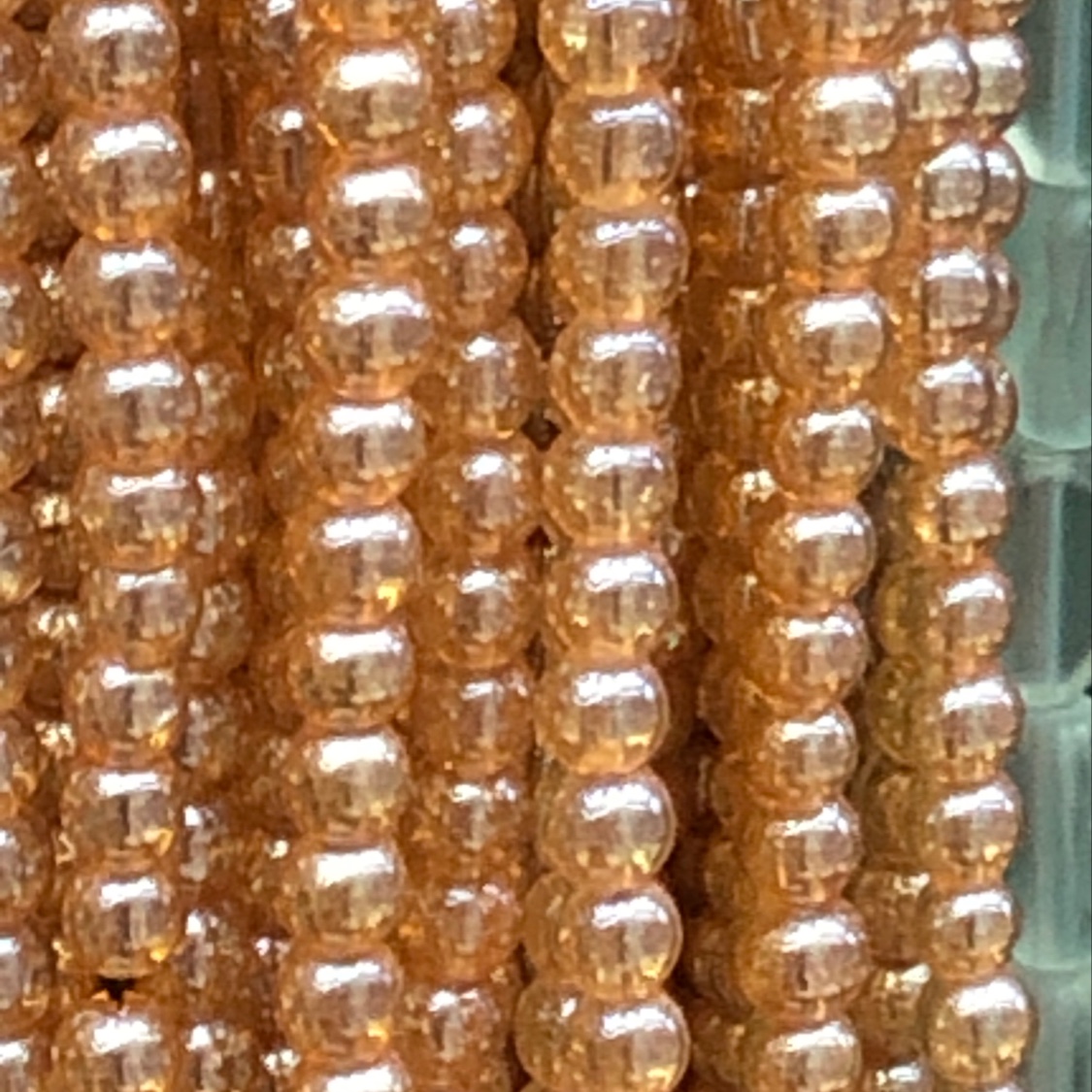 Electroplated amber beads 8mm95 per piece thumbnail