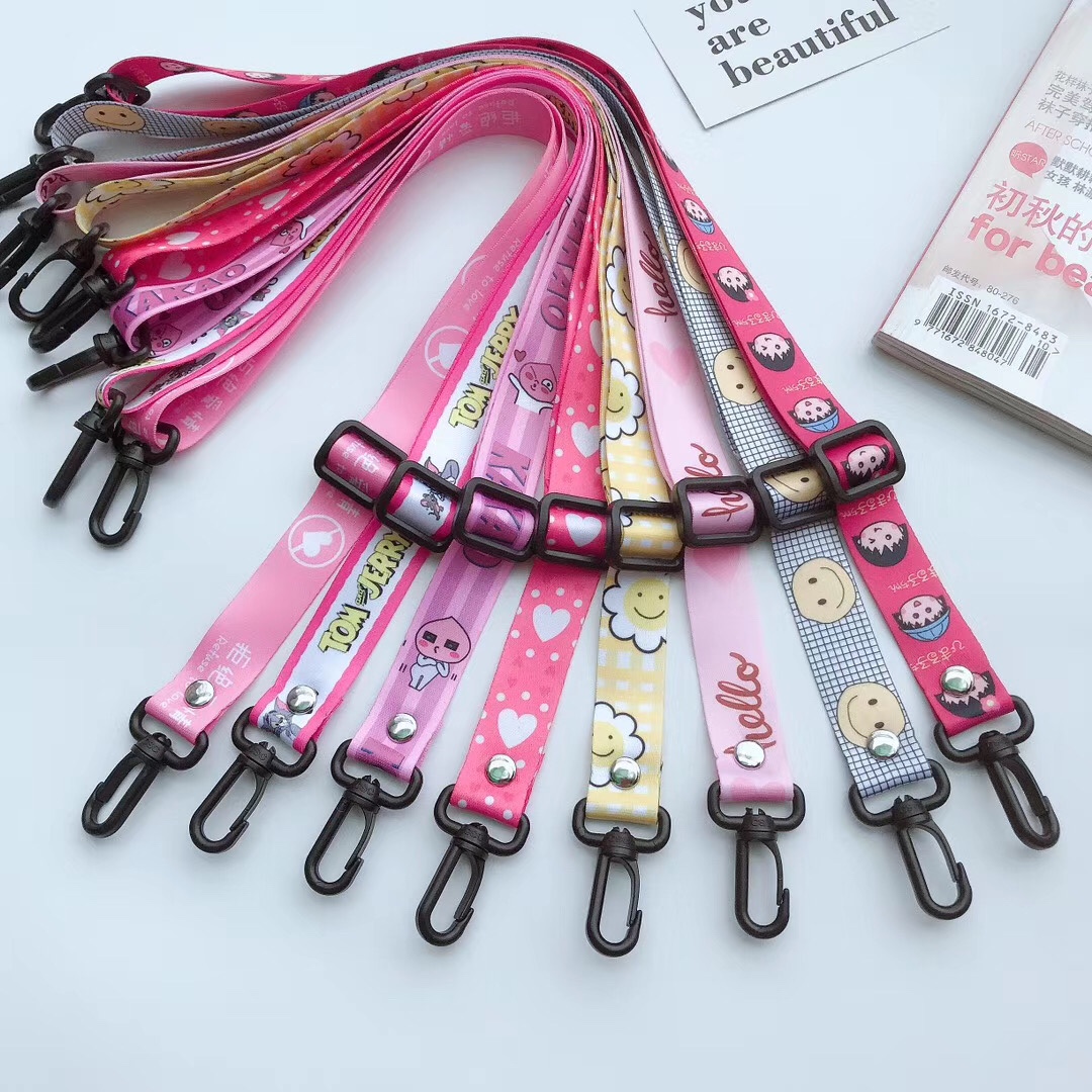 2.0 transferencia de calor cartoon mobile lanyard tarjeta de identificación lanyard caso del teléfono puede ser personalizado con el patrón del cliente undefined