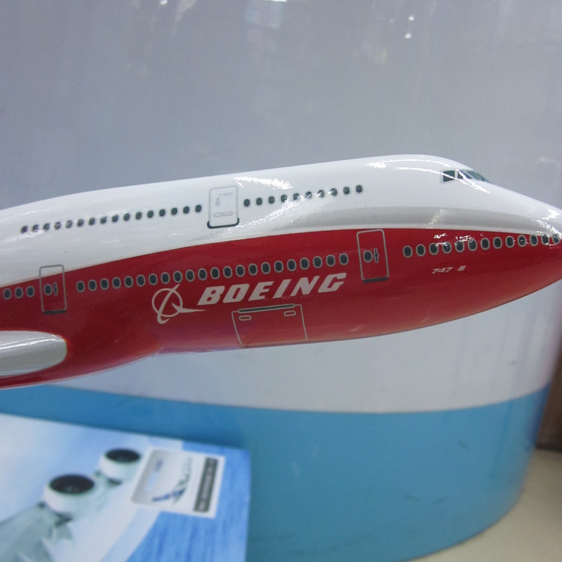 飞机模型（波音公司B747-8原型机）仿真飞机模型  树脂飞机模型详情图4