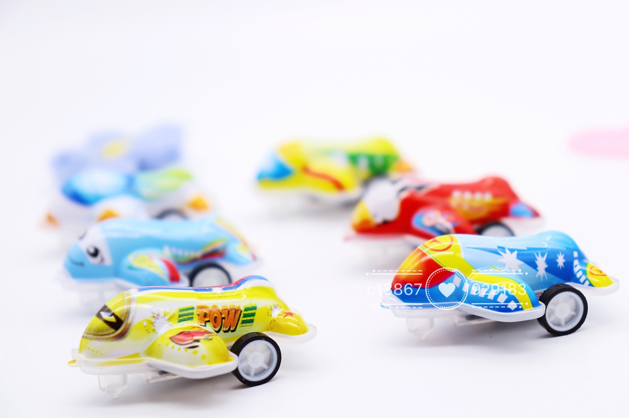 Huili Little Airplane Children's plastic toy Gift, Gacha Party toy details Picture