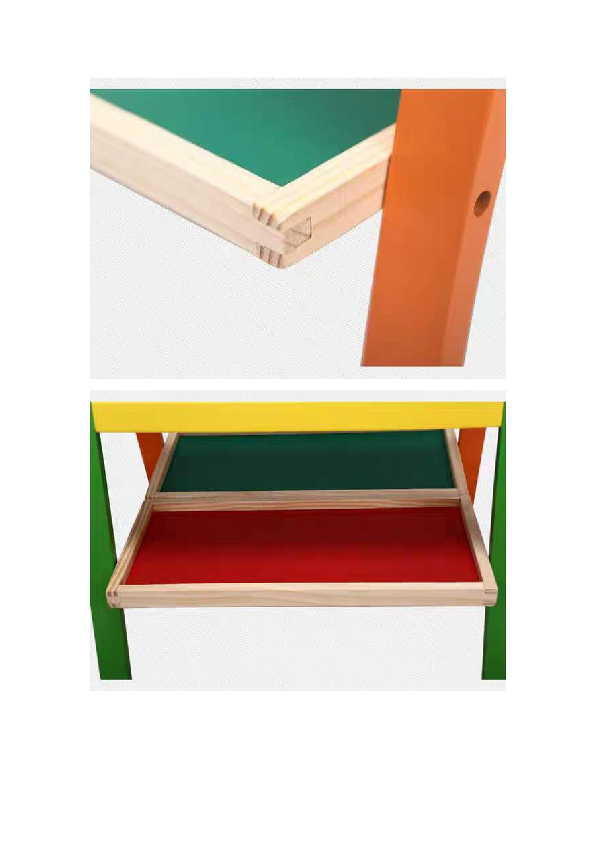 新蕾多功能实木双面磁性儿童画板画架小黑板画画写字板详情4