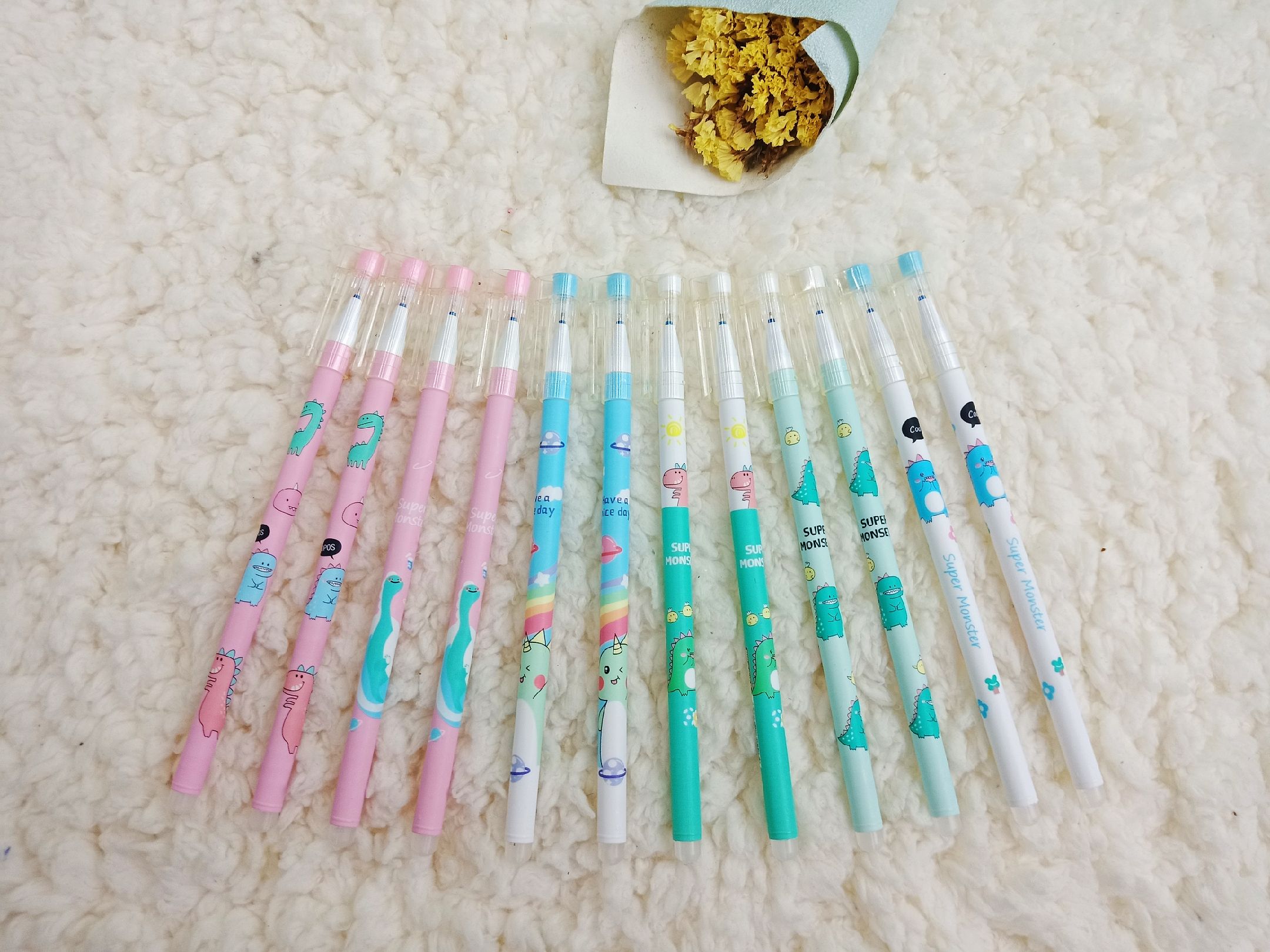 Erasable pen for grade 3-6 pupils use Magic easy to erase neutral pen crystal blue carbon black 0.38mm ink pen Specification drawing