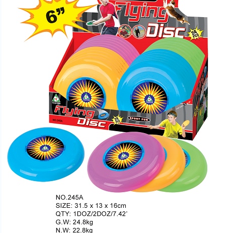 Children's toy sports set 245A frisbee window box 12pcs a box thumbnail