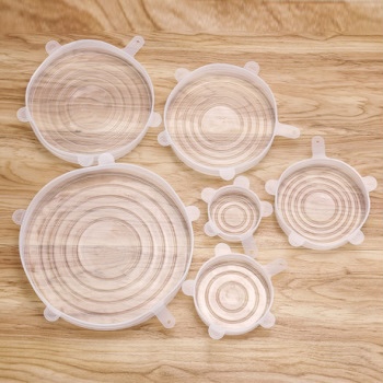 六件套硅胶保鲜盖碗盖保鲜膜厨房收纳保鲜盖详情图3
