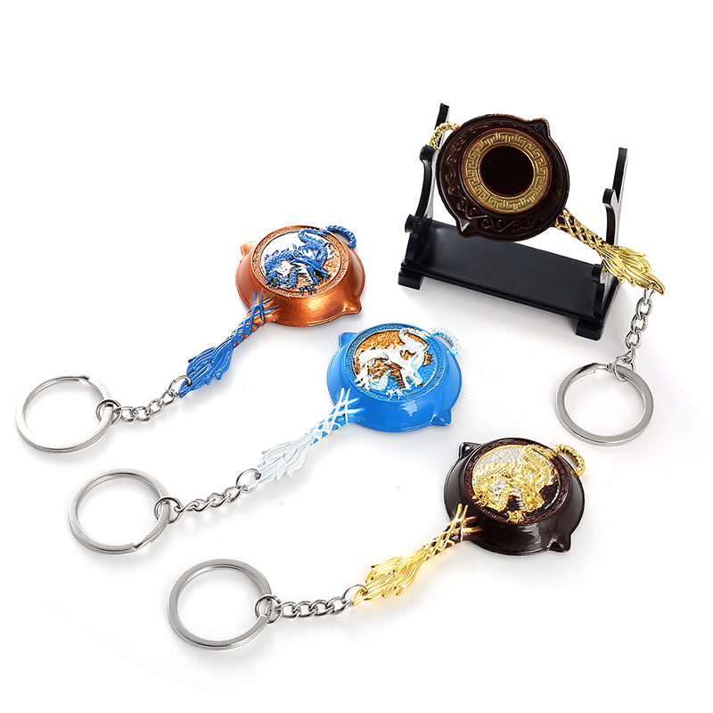 Peace Elite Model m416 Five-clawed Golden Dragon metal Keychain Small Commodity Skin Creative Gift Pendant detail image 5