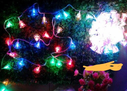 28L LED light string, 5-meter solid bell