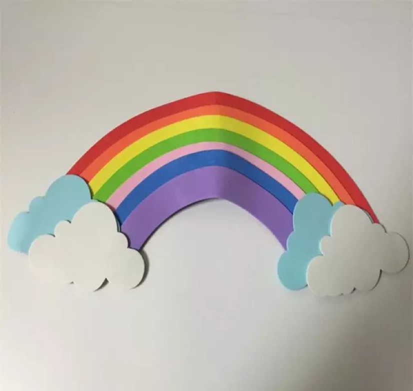 Seven colors big rainbow, 1 piece pack,