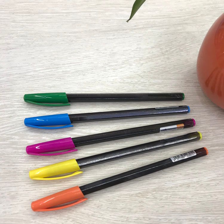 Black stick ballpoint pen simple pen