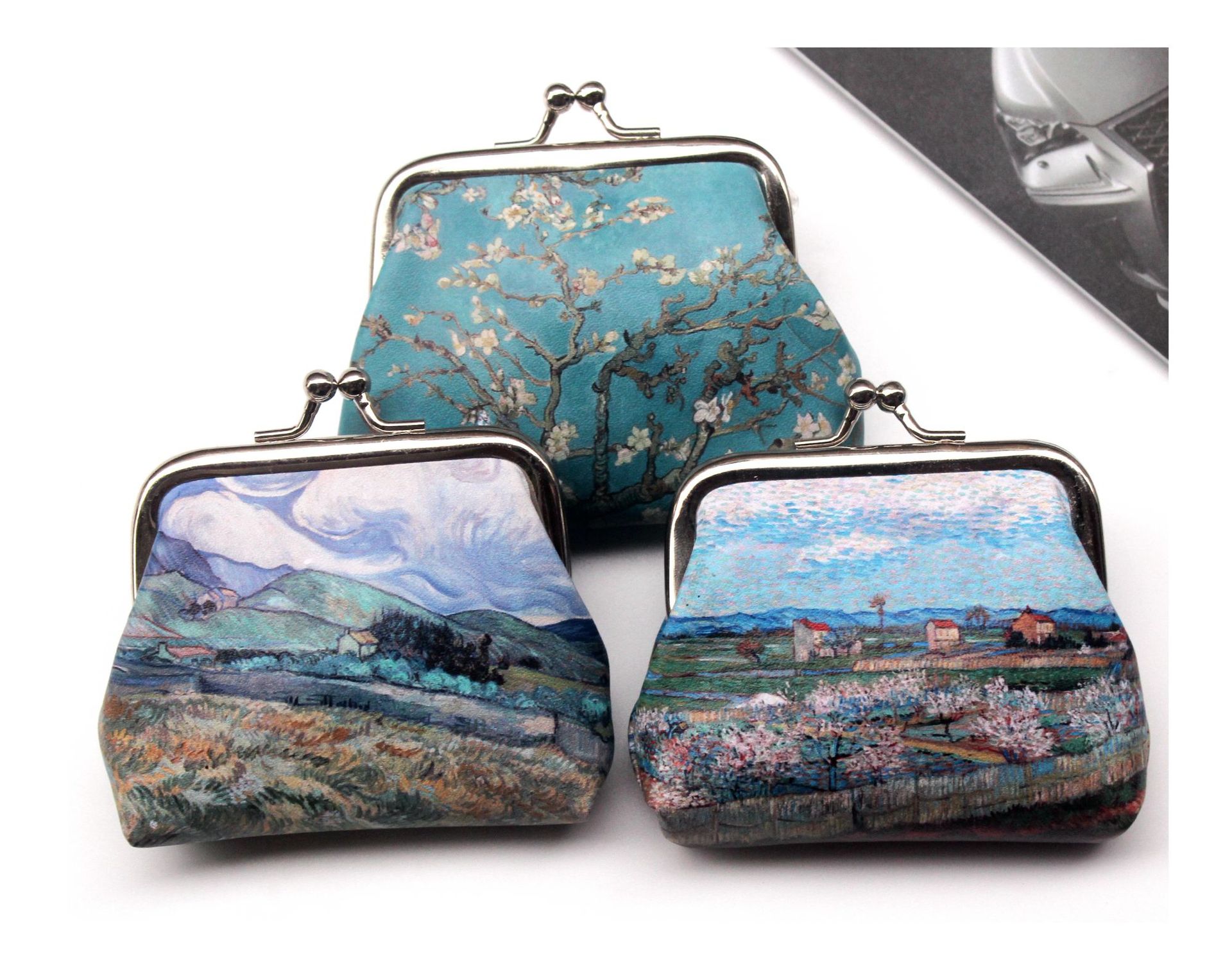 新款印花女士零钱包学生搭扣硬币包饺子小钱包婚庆喜糖袋礼品定制