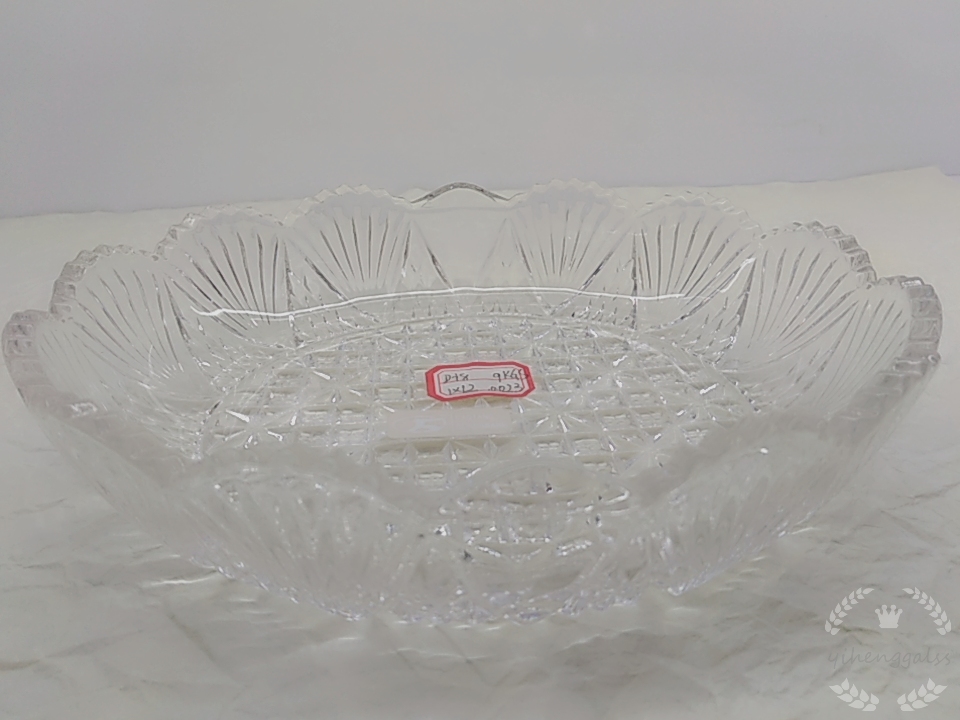 Factory direct sales of lead-free glass shell fruit platter D18 Specification image