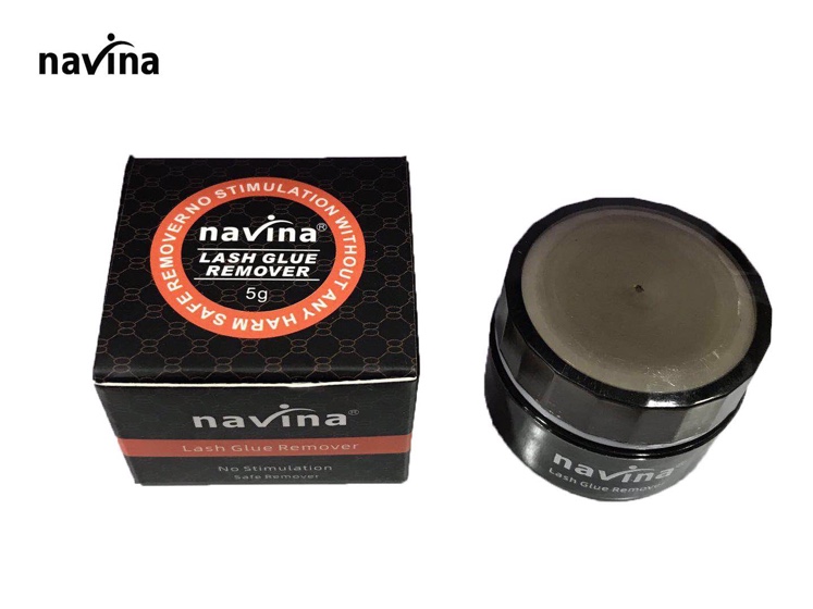 navina雅维雅新款5G嫁接睫毛卸除膏5克卸胶膏种植假睫毛外贸专供