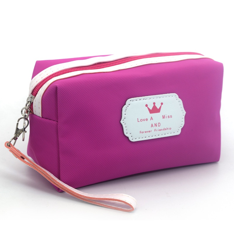 Bolsas de maquillaje de color sólido bolsas de maquillaje bolsas de tocador clutch bags prince bags cosméticos promocionales giveaway packs details Picture