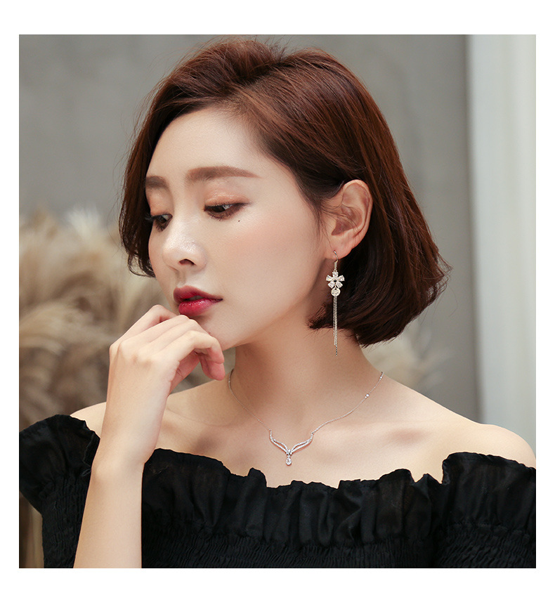 S925银针长款气质流苏时尚韩版大脸显瘦耳饰简约女耳环厂家直销详情图5