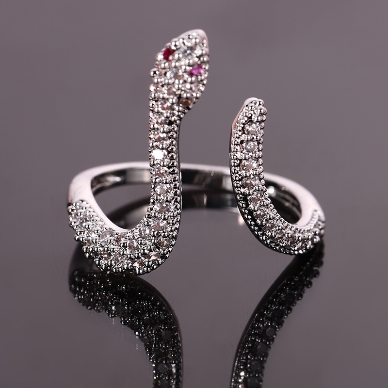 Exaggerated snake ring