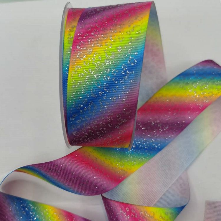 Webbing Ribbon Polyester Ribline Belt Heat Transfer Sprinkle Gold Silver Powder Manufacturers Direct Webbing Custom Spot Wholesale Application Scenario