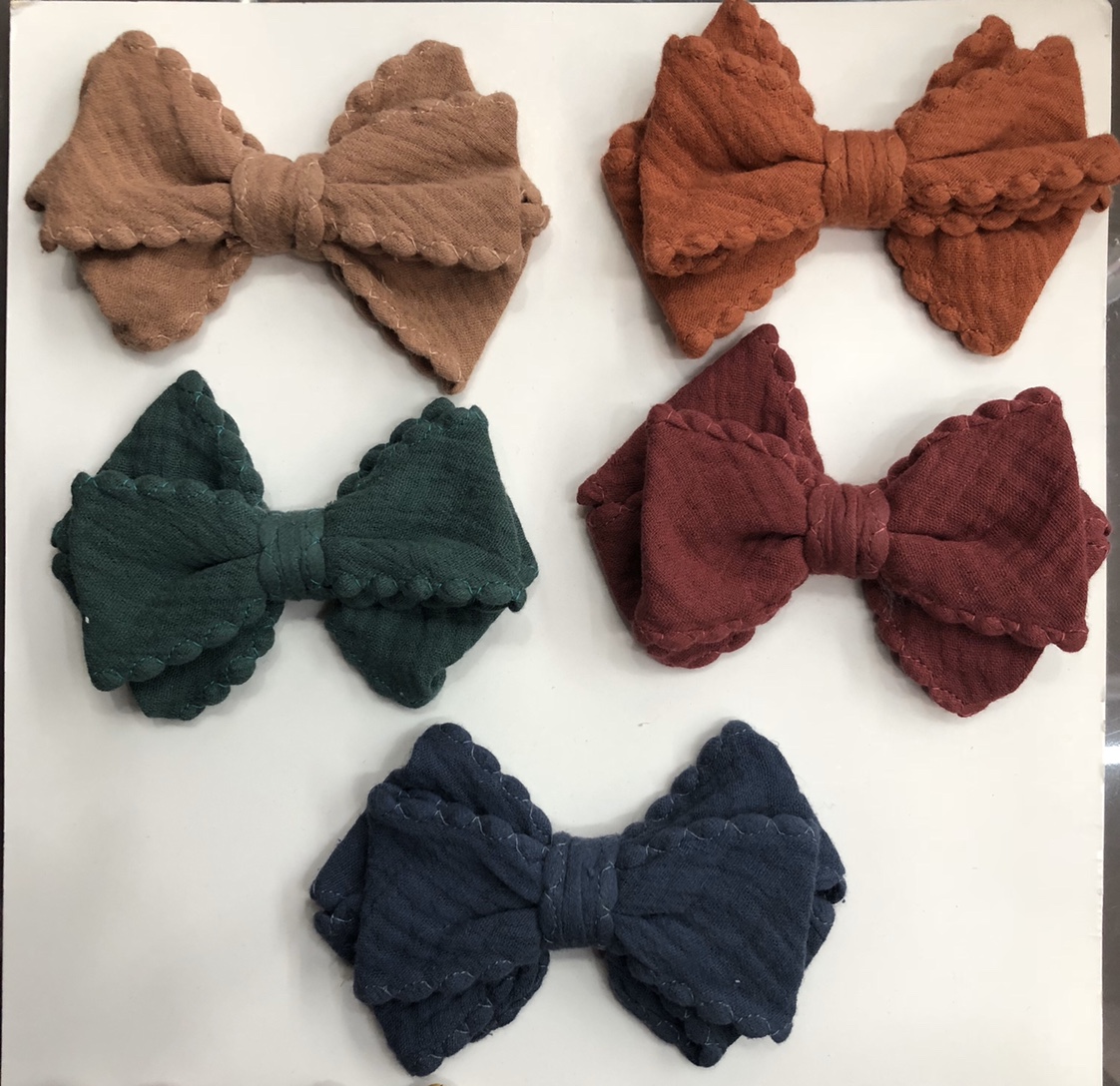 Korean three-layer bow tie details Picture