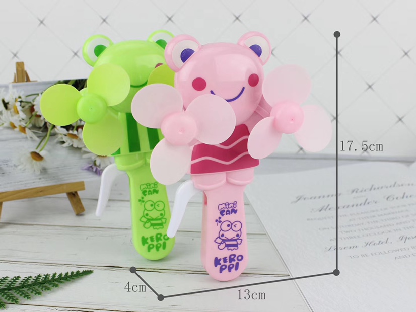 Hot-selling small frog double-head hand-pressed mini fans and handheld mini fans are selling well at street stalls Item Picture