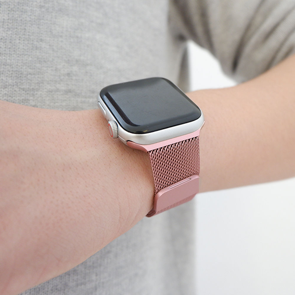 苹果手表硅胶表带双色表带iwatch1234代表扣式运动手表带详情图6