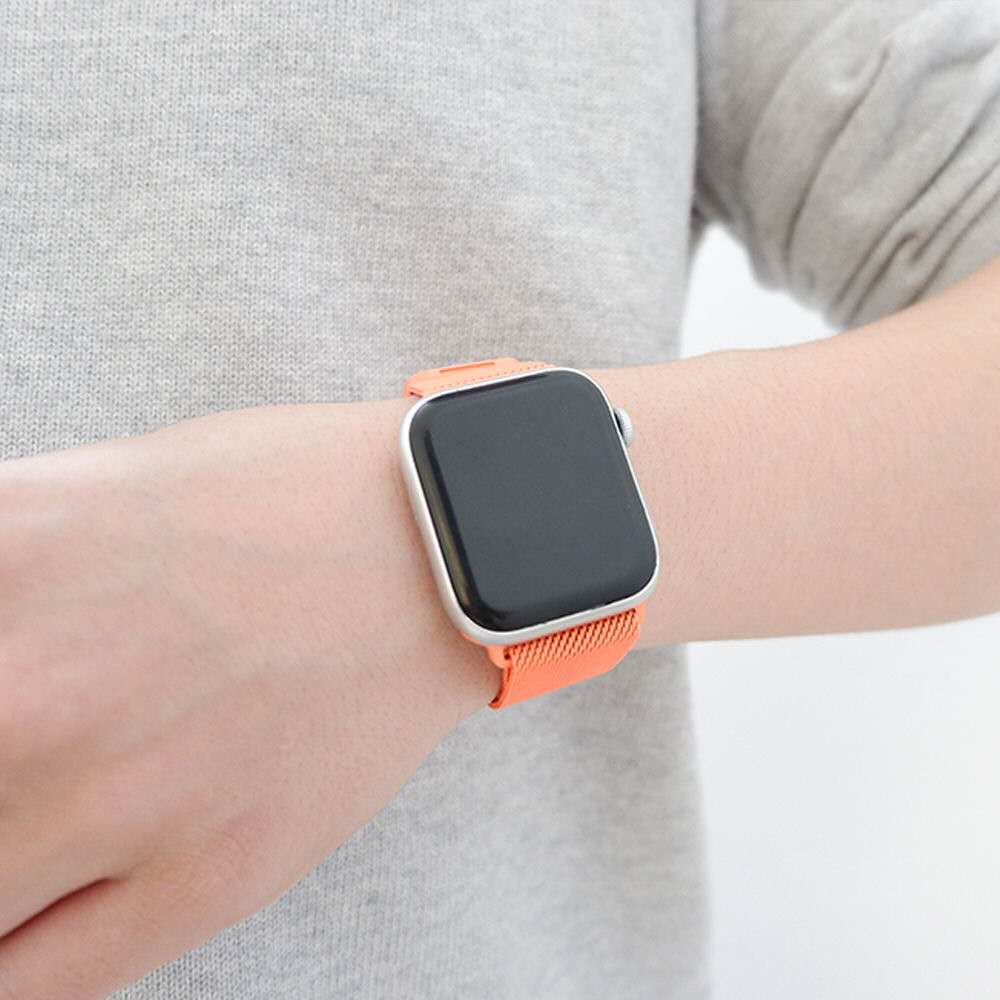 苹果手表硅胶表带双色表带iwatch1234代表扣式运动手表带详情图8