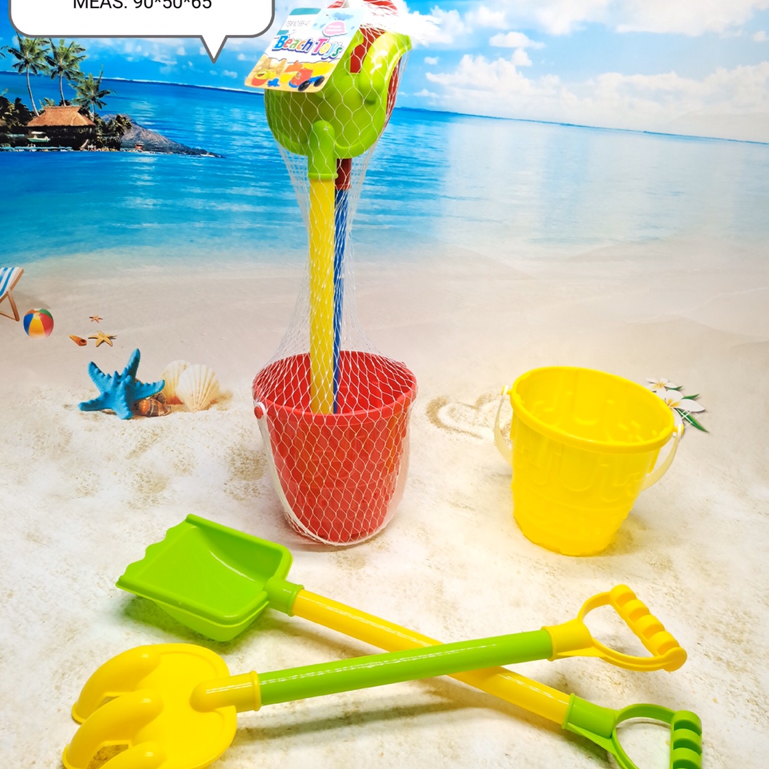 Thickened children's beach toy set Car Cassia baby play sand dredging small shovel and bucket hourglass tool 688-43 thumbnail