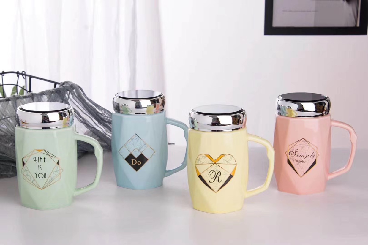 Cups, mirror cups, large-capacity water cups, ceramic cups
