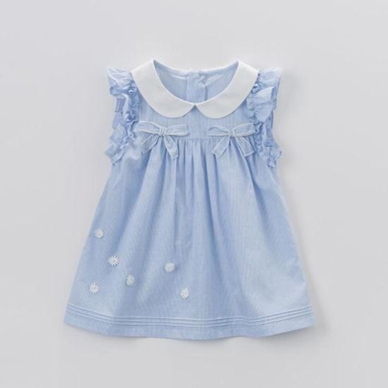 Princess skirt children's summer dress girls lapel dress thumbnail