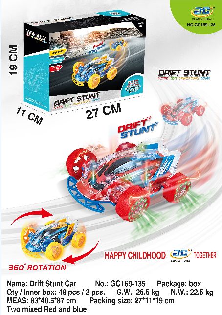 Electric light music drift stunt car