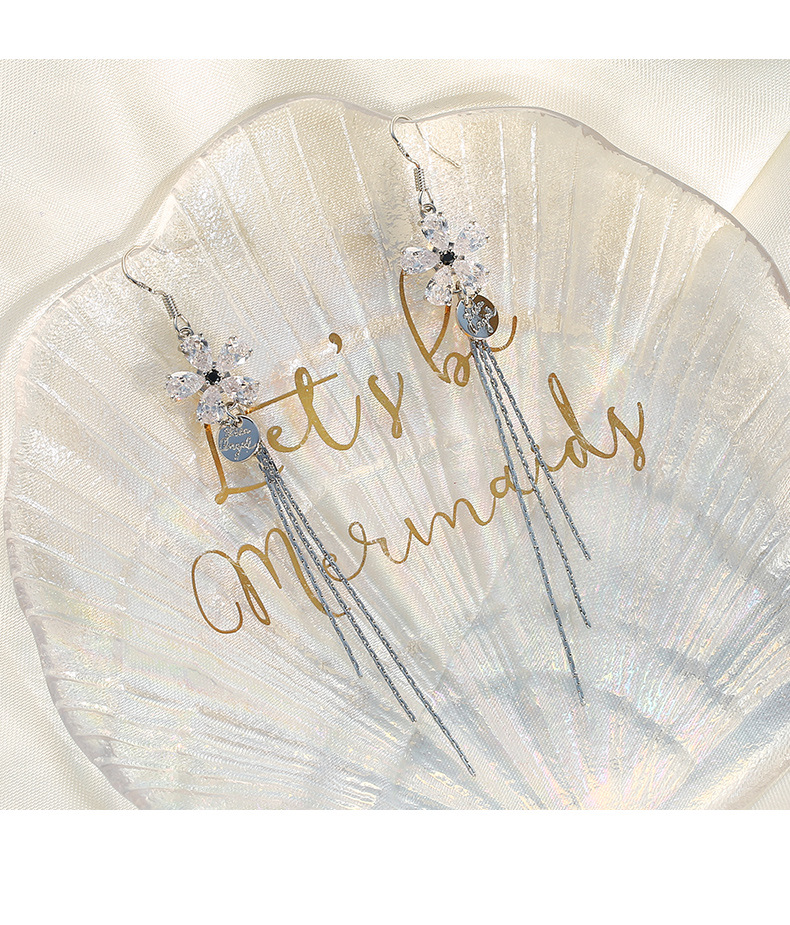 S925银针长款气质流苏时尚韩版大脸显瘦耳饰简约女耳环厂家直销详情图9