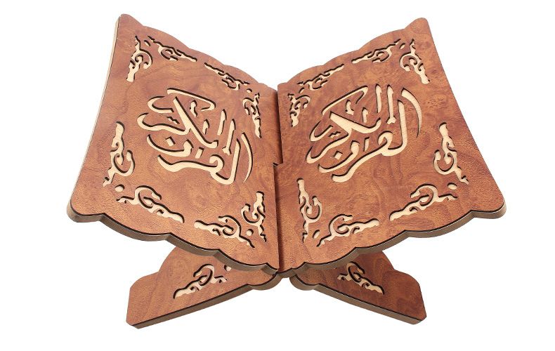 The factory sells Arabic wooden Koran bookshelves and Muslim Islamic scriptures carved in pine sJ1-52 thumbnail
