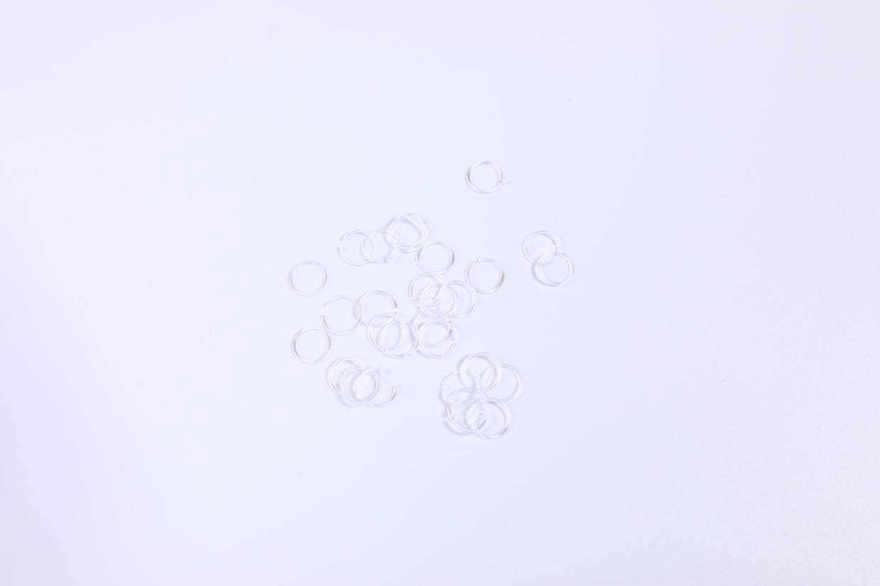 Plastic ear rings, anti-allergy men's earrings, ear bone ring, circle, student invisible Billon -02 Specification image
