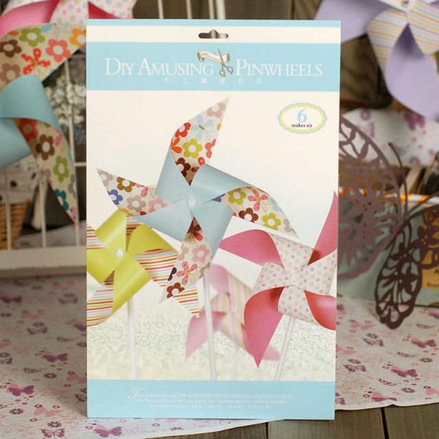 义乌好货 新款高档606567纯手工多彩精美时尚趣味风车制作产品图