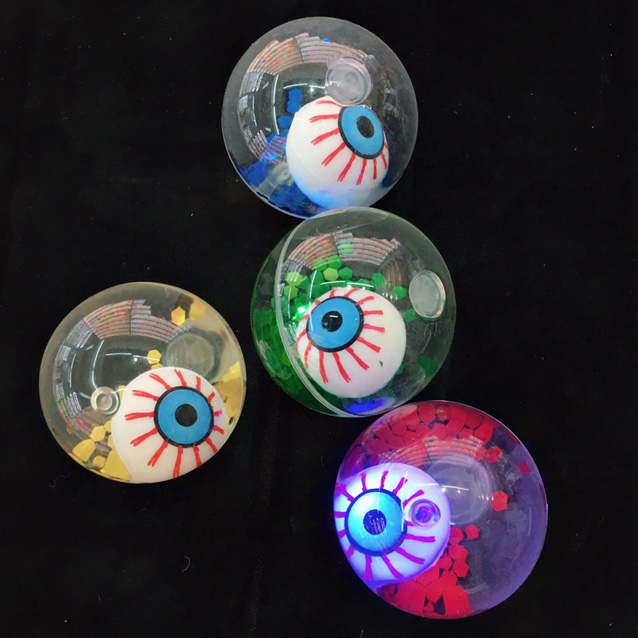 Glitter bouncy ball crystal ball eyeball strap thumbnail