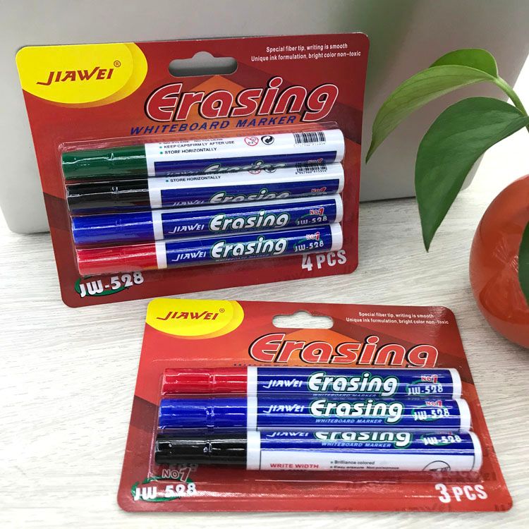 Whiteboard marker 4 suction card set 4 color erasable markers