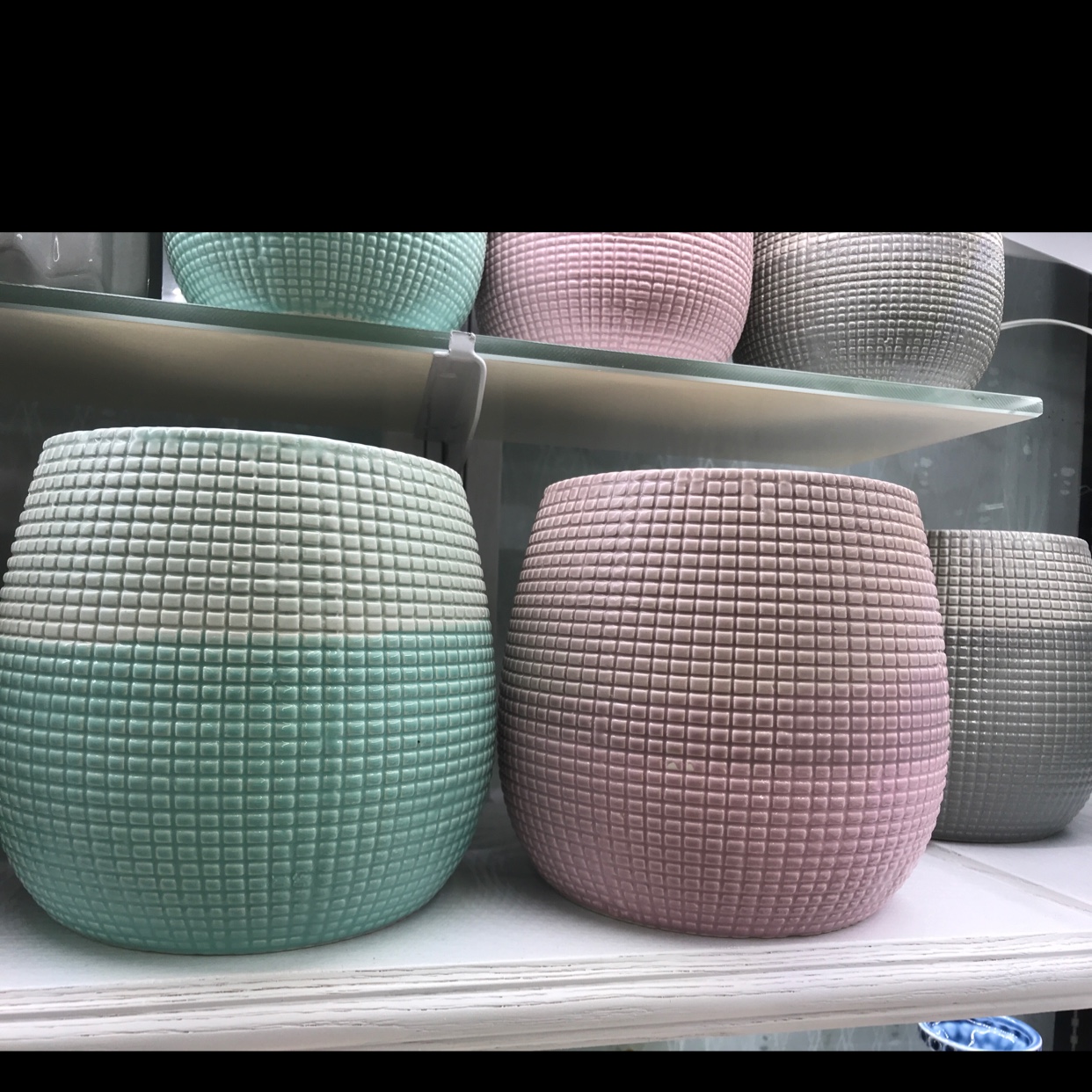 大号渐变色陶瓷花盆时尚家居装饰花盆